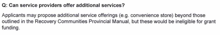 Can service providers offer additional services? Applicants may propose additional service offerings (e.g. convenience store)... 
