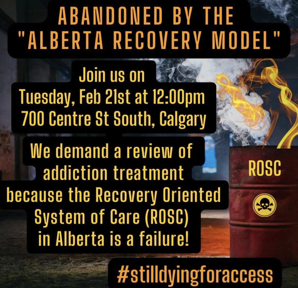 Why are we protesting the Alberta Recovery Conference?