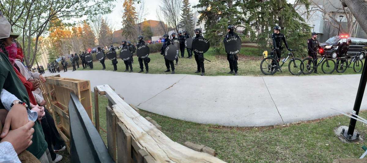 Inaugural ticket issued at violent University of Calgary crackdown disappears